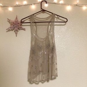 Bohemian crop top, beautifully beaded